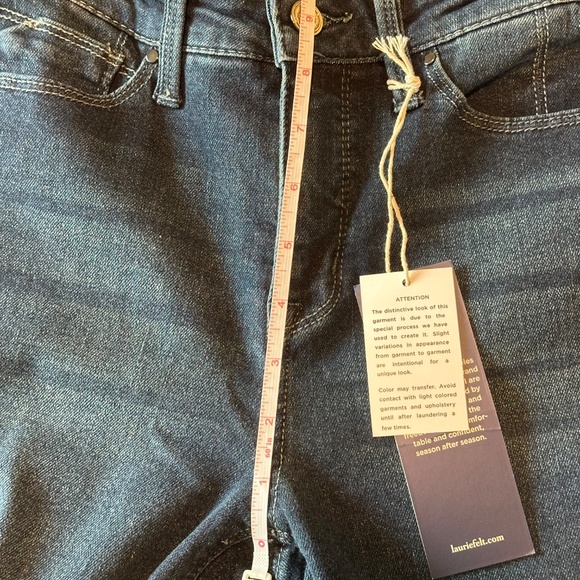 NWT Laurie Felt Classic Clean Jean Ankle Skinny Raw hem - 00 - Picture 12 of 16